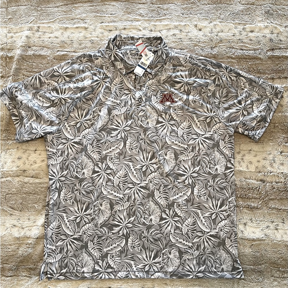 Tommy Bahama x University of Minnesota IslandZone Polo NWT